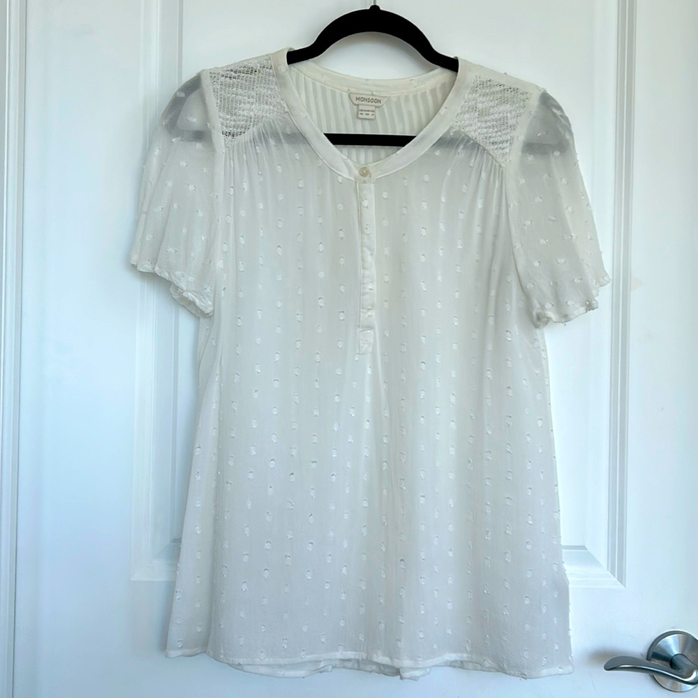Sheer detailed blouse